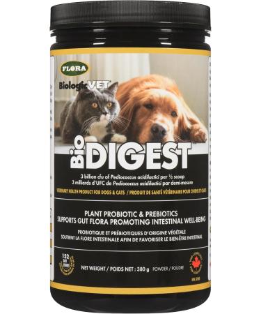 BiologicVET - BioDIGEST Plant Probiotic 380g All-Natural Advanced Dog & Cat Probiotic Powder with Prebiotics & Flax Relieves Diarrhea and Constipation Supports Digestion Allergy Immunity & Health 380 g (Pack of 1) - Buy Online on SooperMarket.com