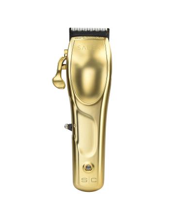 Shop StyleCraft Saber & Saber II Professional Cordless Hair Clipper - Full Metal Body High-Torque Brushless Motor - Brushed Gold - International Shipping Available - Buy Online on SooperMarket.com