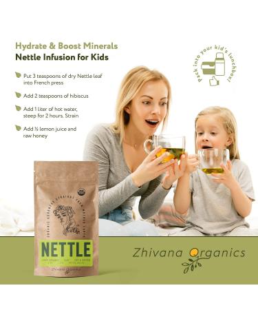Organic Nettle Leaf Tea - Wild Stinging Nettle Herb for Detox and Allergy Relief - Buy Online on SooperMarket.com