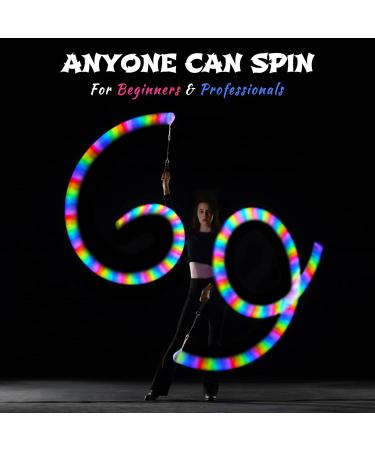 LED POI Balls Set - Beginner & Professional Juggling with Rainbow Colors & Strobe Effect | Premium Light POI Balls for Kids & Adults - Buy Online on SooperMarket.com