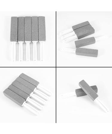 Knadgbft 5Pcs Pumice Cleaning Stone with Handle Toilet Bowl Cleaning Brush Cleaner Hard Water Ring Remover - Buy Online on SooperMarket.com