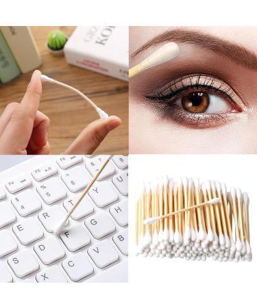 Buy 200 Bamboo Cotton Swabs - Eco-Friendly Biodegradable Double Round Tips for Babies | 100% Cotton Earsticks - Buy Online on SooperMarket.com