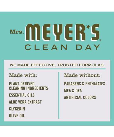Mrs. Meyer's Clean Day Basil Liquid Hand Soap Refill - Cruelty Free Biodegradable & Essential Oils 975ml | Eco-Friendly Hand Wash - Buy Online on SooperMarket.com