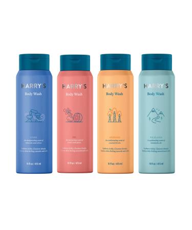 Harry's Men's Body Wash - Body Wash for Men - Variety Pack - 16 Fl oz , Pack of 4 (Packaging May Vary) Redwood, Shiso, Stone, Fig 16 Fl Oz (Pack of 4)