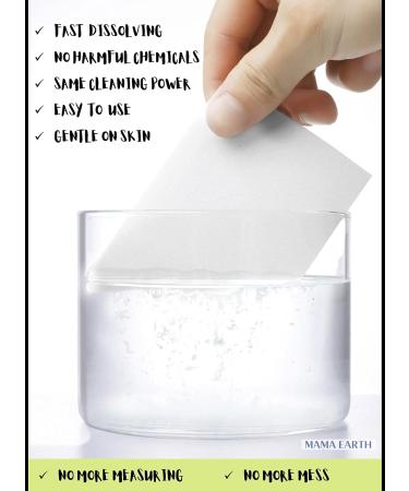 Laundry Detergent Sheets - MAMA EARTH | Eco-friendly Biodegradable Plastic Free | 60 Loads Unscented - International Shipping Available - Buy Online on SooperMarket.com