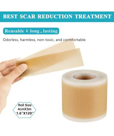 3Meters Silicone Scar Roll for C-Section Surgery Burn Keloid Acne - Drug-Free Professional Scar Sheets - Buy Online on SooperMarket.com
