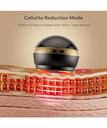 Depsoul Body Massager Professional Handheld Massager 2 in 1 Cordless Electric Massager with 2 Modes 3 Levels for Belly Waist Arm Leg Butt Black - Buy Online on SooperMarket.com