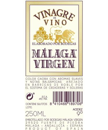 Malaga Virgen Vinegar 250 ml - Buy Online on SooperMarket.com