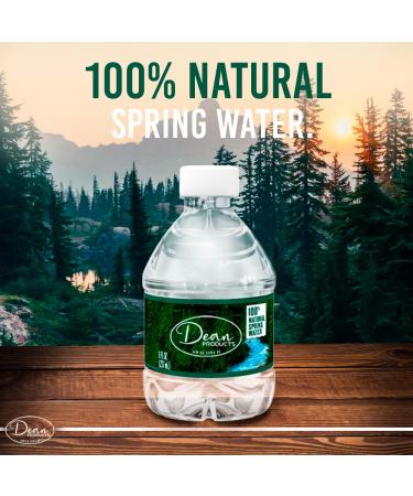 Dean Products Spring Water Bottles 24 Pack - Bottled Spring Water - Small 8 oz Mini Bottles - Bulk Pack - Buy Online on SooperMarket.com