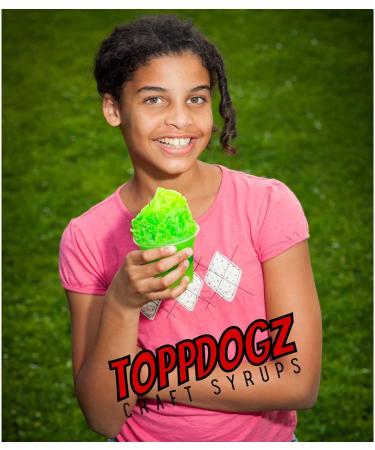 TOPPDOGZ Slush Snow Cone Syrup 1 Litre Cherry slushie slushy snowcone Cherry 1 l (Pack of 1) - Buy Online on SooperMarket.com