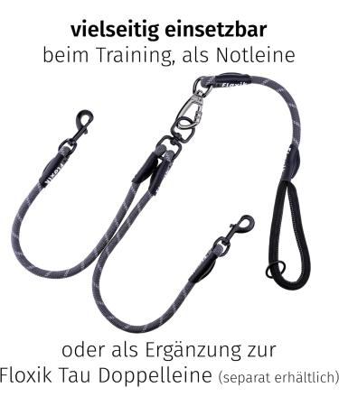 Floxik Gray Short Guide for Dogs | 12mm Reflective Climbing Rope | Ideal for Leash & Free-Range Training - Buy Online on SooperMarket.com