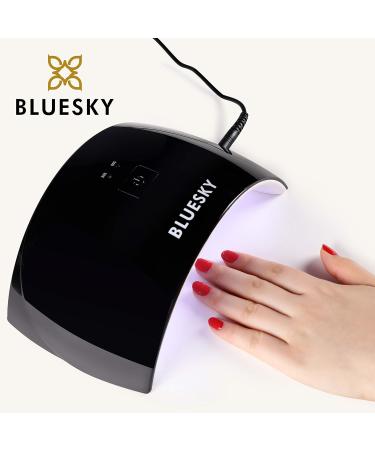 BLUESKY Gel Nail Polish Starter Kit - Autumn Gel Nail Set with UV LED Lamp, 3 Gel Polishes, Top & Base Coat, Cleanser, Nail File & Buffer - Buy Online on SooperMarket.com