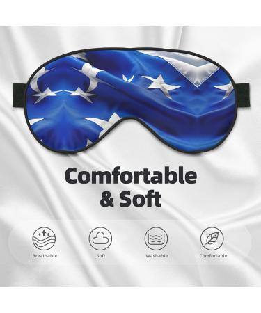 Blue Honduras Flag Sleep Mask | Adjustable & Breathable Eye Mask for Comfortable Sleep | International Shipping Available - Buy Online on SooperMarket.com