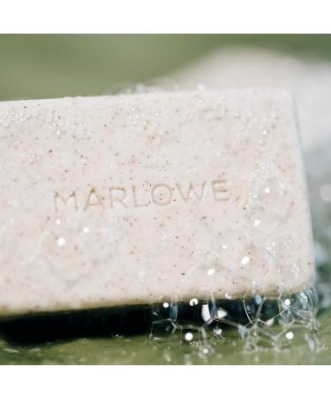 Marlowe No. 102 Men's Body Scrub Soap Trio | Best Exfoliating Bar w Green Tea | 3 Scents: Original, Oud Wood, Warm Santal - Buy Online on SooperMarket.com