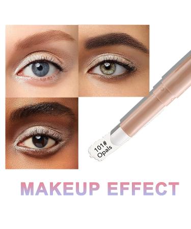 Moakxer Matte Eyeshadow Stick | Waterproof Highly Pigmented Creamy Crayon - Opals & Putty (101 + 103) - Buy Online on SooperMarket.com