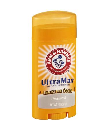 ARM & HAMMER ULTRAMAX Anti-Perspirant Deodorant Solid Unscented 2.60 oz (Pack of 12)