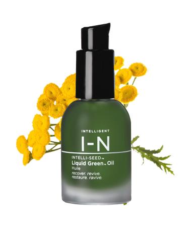Intelligent Nutrients Liquid Green Oil Facial Moisturizing Oil for Radiant Skin Organic Lightweight Hydrating Treatment Vegan 1 Oz