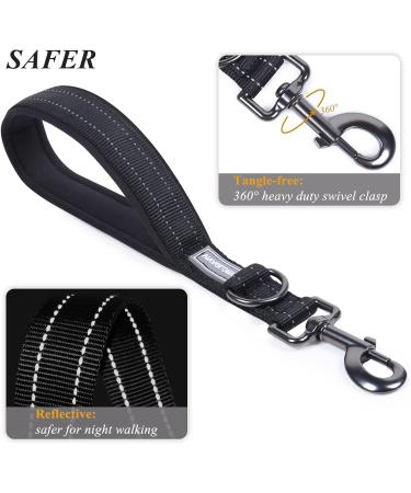 VIVAGLORY Short Dog Lead - 32cm Black | Short Traffic & Training Lead for Medium & Large Dogs - Buy Online on SooperMarket.com