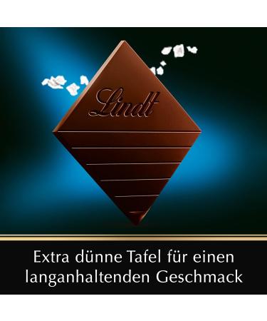 Lindt Excellence Dark Chocolate with Sea Salt - Intense Cocoa Flavor 100g | Premium International Shipping - Buy Online on SooperMarket.com