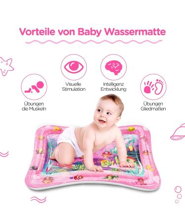 Dusor Water Mat for Babies | BPA-Free Inflatable Play Mat - Perfect for 3-9 Months | Fun Water Play & Tummy Time Activities - Buy Online on SooperMarket.com