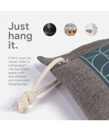 8-Pack Bamboo Charcoal Air Purifying Bags | Powerful Odor Absorber for Home & Car | Kid & Pet-Friendly Fresheners - Buy Online on SooperMarket.com