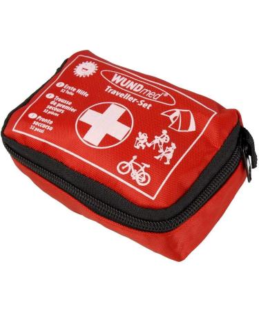 Wundmed 2x 32-Piece First Aid Kit | Traveler & Outdoor Emergency Set | Red First Aid Kits (Pack of 2) - International Shipping Available - Buy Online on SooperMarket.com