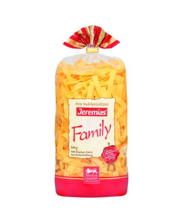 Jeremias Ribbon Noodles 8 mm Family Fresh Egg Noodles Pack of 4 (4 x 500 g bags)