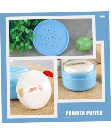 GAFOKI 4pcs Body Powder Puff Box - Travel Makeup Powder Puff Container in Blue Plastic - Buy Online on SooperMarket.com