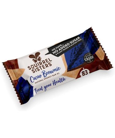 Squirrel Sisters Cacao Brownie Snack Bar No Added Sugar Vegan Gluten-Free Nutrition Bars Plant-based Snacks for Adults and Kids Box of 16 x 40 grams Cacoa Brownie - Buy Online on SooperMarket.com
