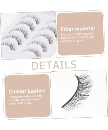 Beavorty 10 Pairs Short False Eyelashes Chemical Fiber Glue 3d Manual - Buy Online on SooperMarket.com