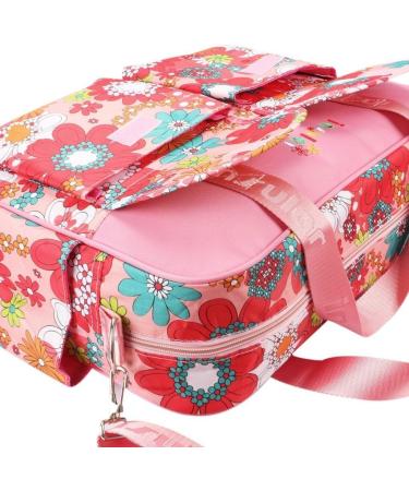 Insular Waterproof Mummy Shoulder Diaper Bag - Blue Dandelion | Large, Lightweight, Multifunctional with Changing Mat | Adjustable Straps | Animal Fun Design - Buy Online on SooperMarket.com