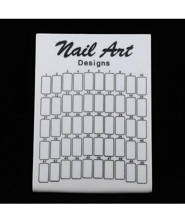 50pcs Nail Display Board Glass | Professional Nail Accessories for Manicure Stores | International Shipping Available - Buy Online on SooperMarket.com
