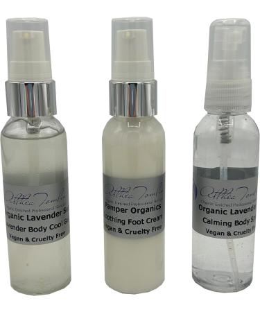 Mum lavender organic gift box for women lavender gift set lavender pamper box lavender gift with calming spray body cool gel body lotion gift boxed with ribbon and tag - Buy Online on SooperMarket.com