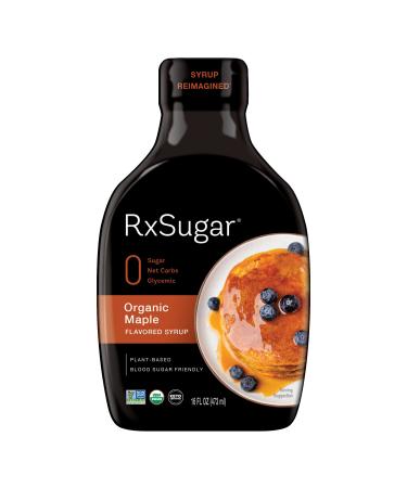 RxSugar Organic Pancake Syrup Maple Flavored 16 oz (475 g)