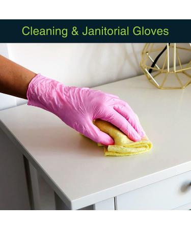 Pink Vinyl Disposable Gloves Medium 100 Pack - Latex Free, Powder Free, 3 Mil Thickness - Medical Exam, Home Cleaning, and Food Gloves - Buy Online on SooperMarket.com