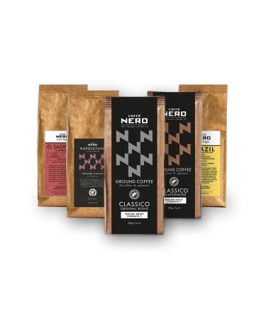 Caff Nero Discovery Gift Box Selection Pack Ground Coffee 1KG (5 x 200g)