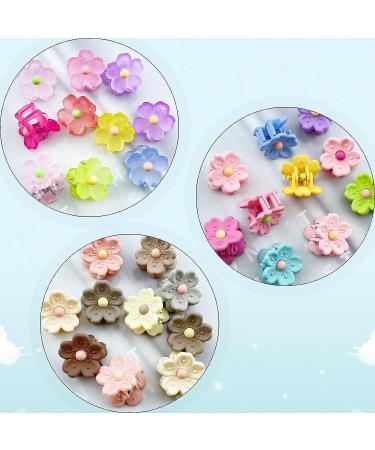 30 Pcs Matte Cherry Blossom Mini Flower Claw Clips - Cute Hair Accessories for Girls & Women - Buy Online on SooperMarket.com