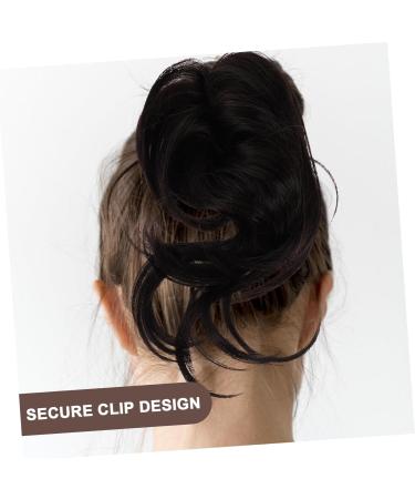 minkissy Wig Fake Hair High Temperature Wire Extension Brown Black 22x10cm As Shown - Buy Online on SooperMarket.com