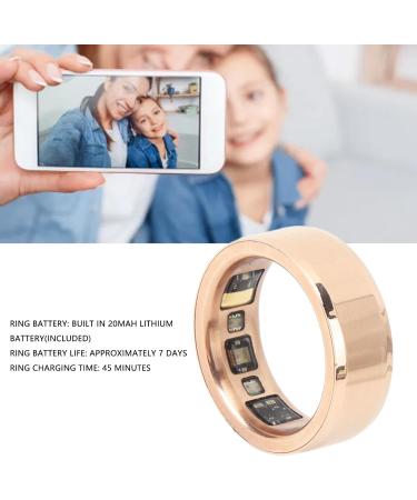 Smart Ring - Multifunctional Rechargeable Waterproof Sleep Monitor | Body Temperature Tracking | Aluminum & Ceramic Design - Buy Online on SooperMarket.com
