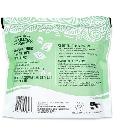 Charlie s Soap Unscented Laundry Powder - 150 Loads (3 x 50 Load Bags) | Eco-Friendly Sustainable Laundry Detergent - Buy Online on SooperMarket.com