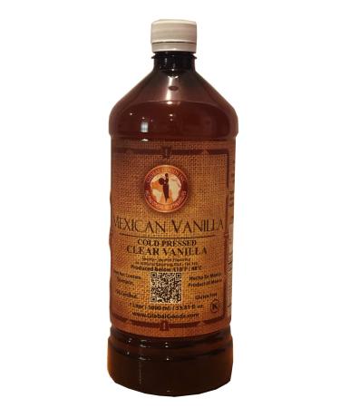 Clear Mexican Vanilla Cold Pressed 1 Liter / 33.8 Oz