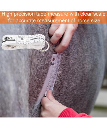 Jetisva 2.5M 98.4 Inch Horse Weight Tape Measure Long Precisio Horse Weight Measuring Tape Portable Horse Height Bust Body Measurement White Horse Measuring Stick forÂ Equine Farm Animals Cow Goat - Buy Online on SooperMarket.com