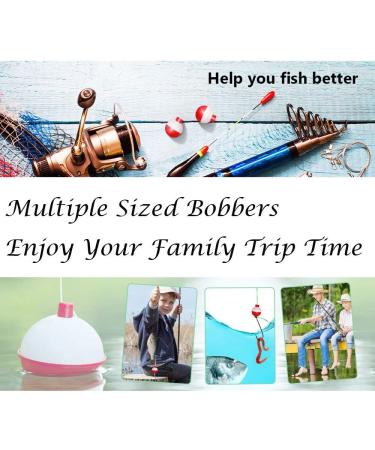 WUYUEJXI Fishing Bobbers Assortment - 16 Red and White Bobbers for Fishing Floats - Buy Online on SooperMarket.com