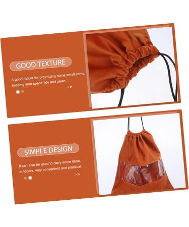 Baluue Hair Dryer Storage Bag Drawstring Hair Dryer Bag Hair Dryer Sack Hair Dryer Travel Bag Pvc 32x28x0.6cm Coffee - Buy Online on SooperMarket.com