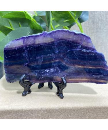 Natural Crystal Rough Natural Sphere Fluorite Natural Stone Crystal Slab Gem Minerals Green Purple Fengshui Souvenirs for Home Decoratiom Accessories 1pc 170-195g - Buy Online on SooperMarket.com