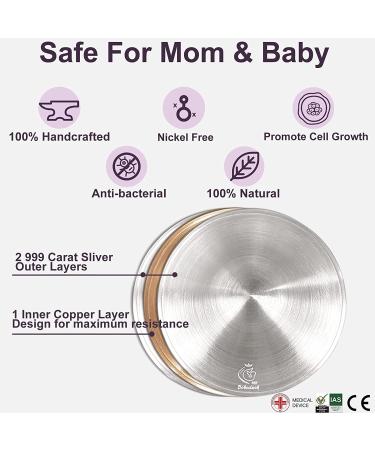 Nipple Shields for Nursing Newborn - Trilaminate 999 Silver Nursing Cups Soothe and Protect Your Nursing Nipple  Newborn Essentials Must Haves Nipple Pads  Nipple Covers Protector for Breastfeeding Trilaminate 999 Silver Xâ¦ - Buy Online on SooperMarket.com