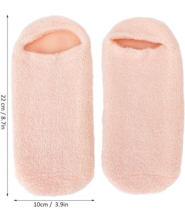 Moisturizing Gel Socks for Rough Skin | Reusable Spa Socks with Essential Oil | One-Piece Design for Home & Beauty Salon (Orange) - Buy Online on SooperMarket.com