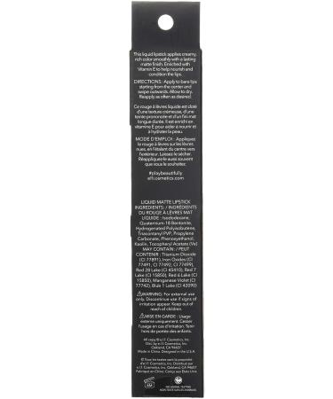 e.l.f. Cosmetics Liquid Matte Lipstick - Highly Pigmented, Quick Drying, Smudge Proof with Nourishing Properties in Berry Sorbet - Buy Online on SooperMarket.com