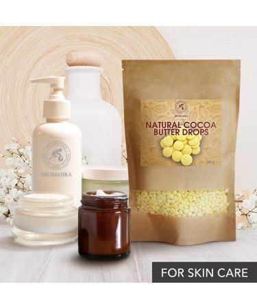 Cocoa Butter Chips 500g - Pure Theobroma Cocoa Butter Drops for Baking & Beauty | Rich in Antioxidants Minerals & Vitamins - Buy Online on SooperMarket.com