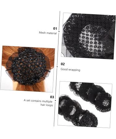 LALAFINA Black Bun Hair Net - Lightweight & Comfortable Dance Accessory for Women Dancers, Nurses, and Clerks - Buy Online on SooperMarket.com
